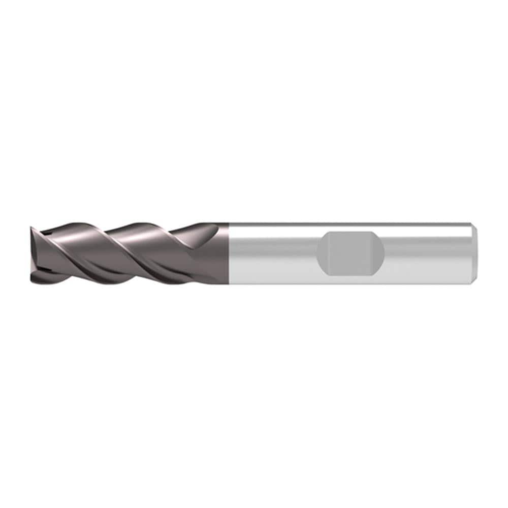 Corner Chamfer End Mill: 4.50 mm Dia, 13.00 mm LOC, 3 Flute, 0.15 mm Chamfer Width, Solid Carbide