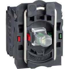 Electrical Switch Contact Blocks; Amperage: 14.0000 mA; Contact Configuration: NO/NC; Voltage: 240.00, 230.00; Overall Length: 1.26 in; Terminal Type: Screw Clamp; Mount Type: Screw; Body Material: Metal