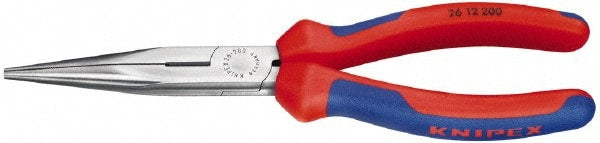 Long Nose Plier: 3" Jaw Length, Side Cutter