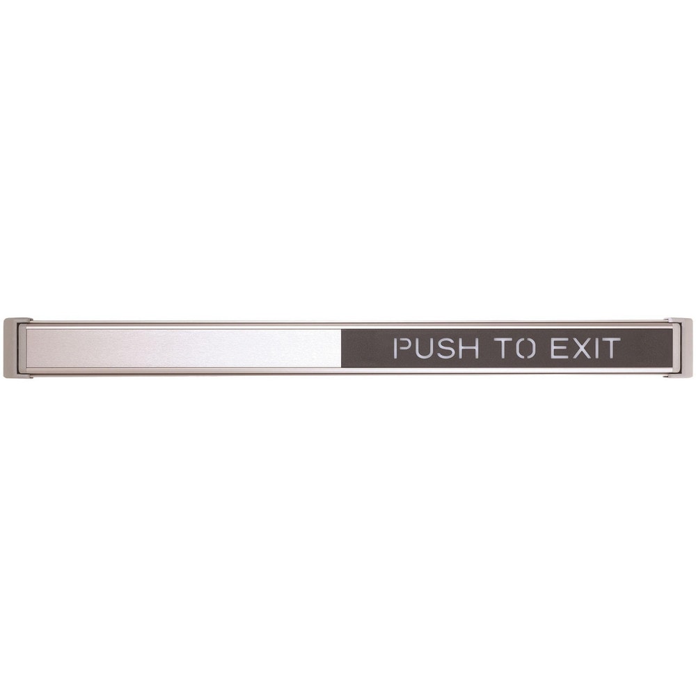 Push Bars; Material: Metal; Locking Type: Exit Device Only; Maximum Door Width: 3 ft; Finish/Coating: Satin Aluminum, Clear Anodized; Minimum Door Width: 3 ft