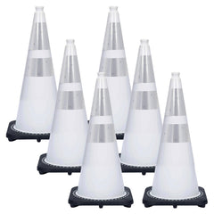 Traffic Cone with Base: White