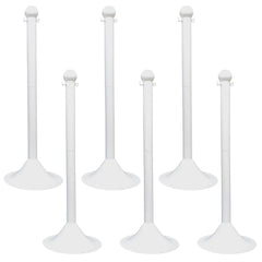 Barrier Posts; Post Type: Standard Post; Post Material: Polyethylene, Plastic; Base Material: Plastic; Surface Style: Solid Color