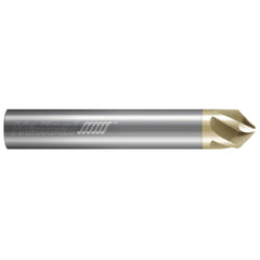 Chamfer Mill: 1/2" Dia, 1/2" Shank Dia, 100.00 deg, 5 Flute, Solid Carbide, Single End