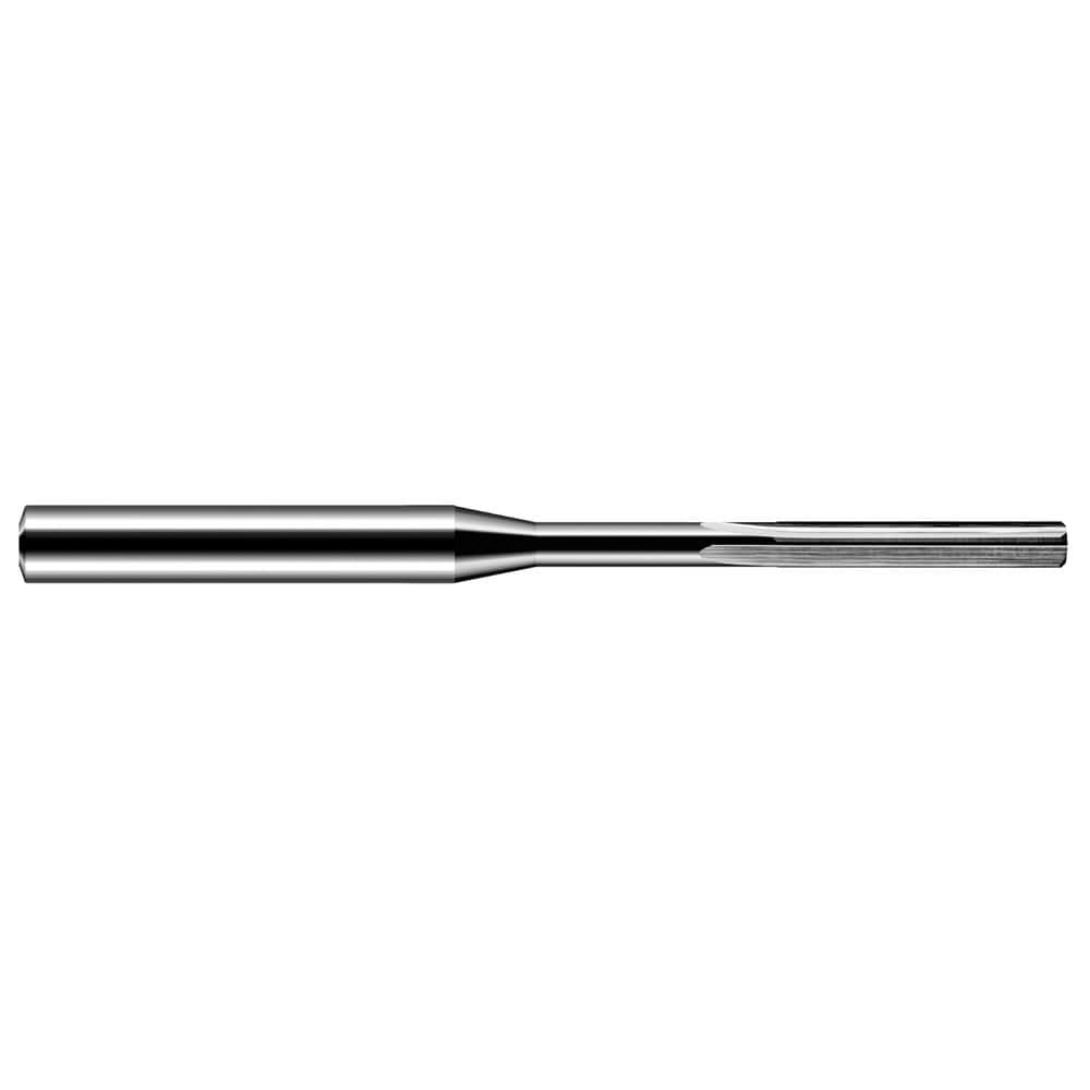 Chucking Reamer: 1.45mm Dia, 50.00mm OAL, 10.00mm Flute Length, Straight-Cylindrical Shank, Solid Carbide