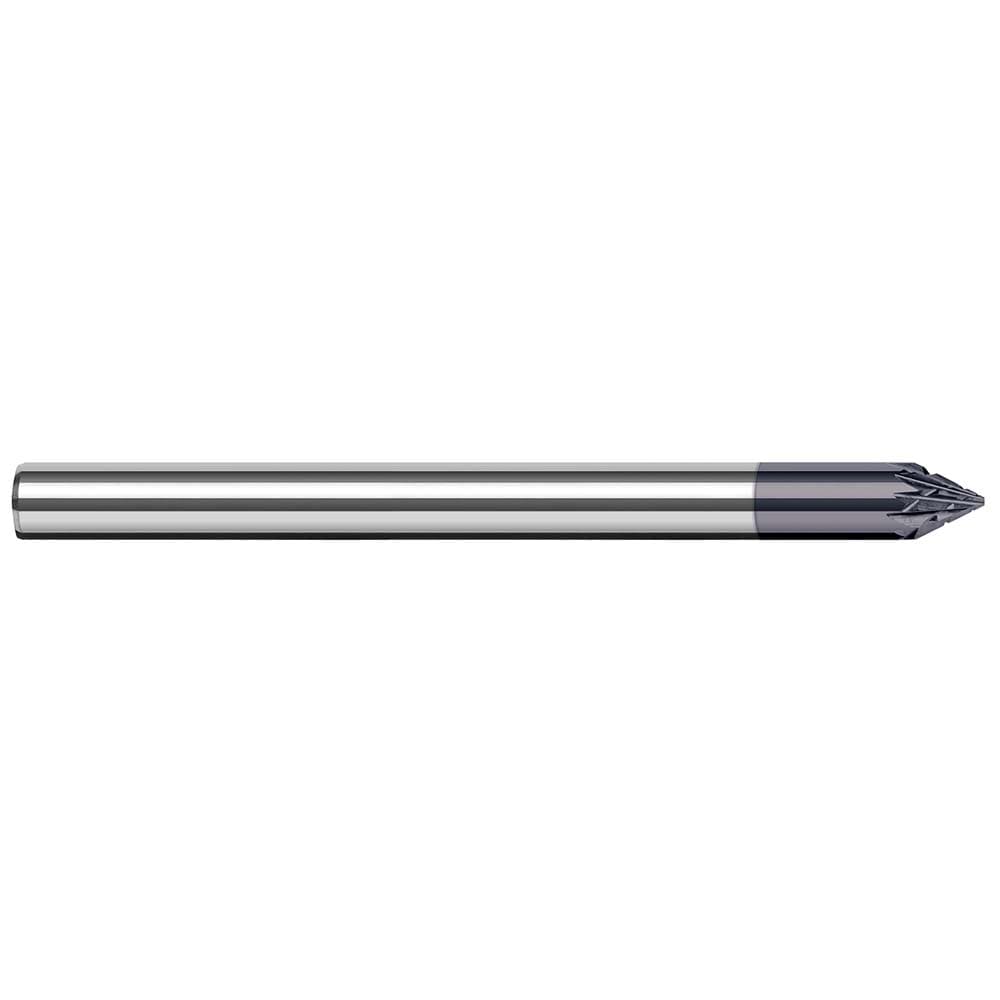 Chamfer Mill: 1/2" Dia, 1/2" Shank Dia, 45.00 deg, Solid Carbide, Single End