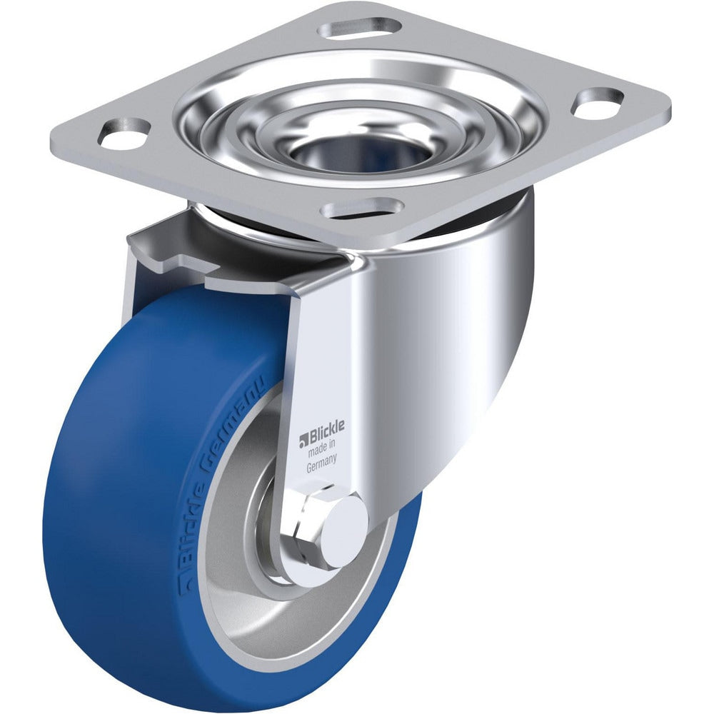 Top Plate Casters; Mount Type: Plate; Number of Wheels: 1.000; Wheel Diameter (Inch): 4; Wheel Material: Polyurethane; Wheel Width (Inch): 1-1/4; Wheel Color: Dark Gray