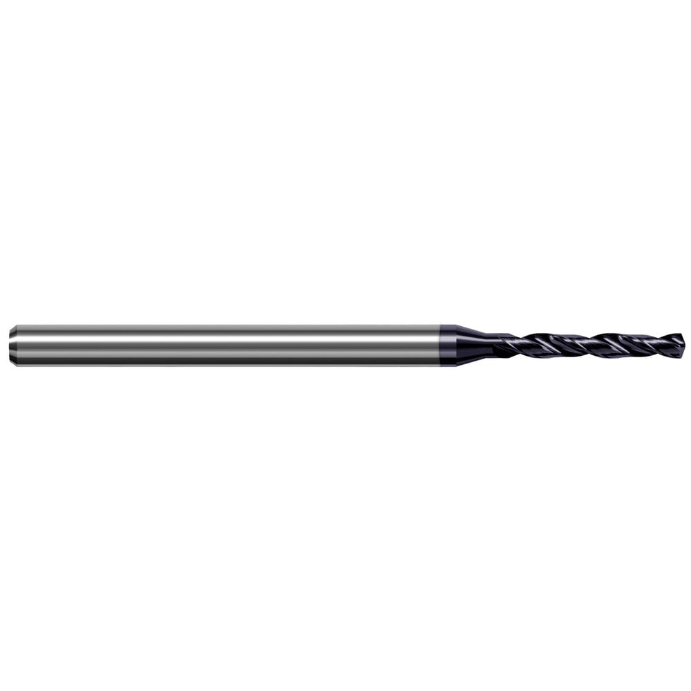 Micro Drill Bit: 0.1285" Dia, 140 deg, Solid Carbide