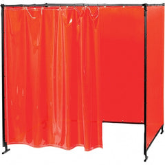 6' Wide x 6' High, 14mm Thickness, Transparent Vinyl Welding Booth