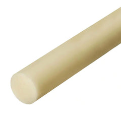 Plastic Rod: 36" Long, 2.5" Dia, Natural Color, Opaque, 5000 psi Tensile Strength