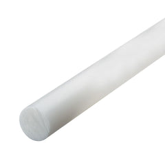 Plastic Rod: 60" Long, 1.1250" Dia, Natural Color, Opaque, 5000 - 1000 psi Tensile Strength