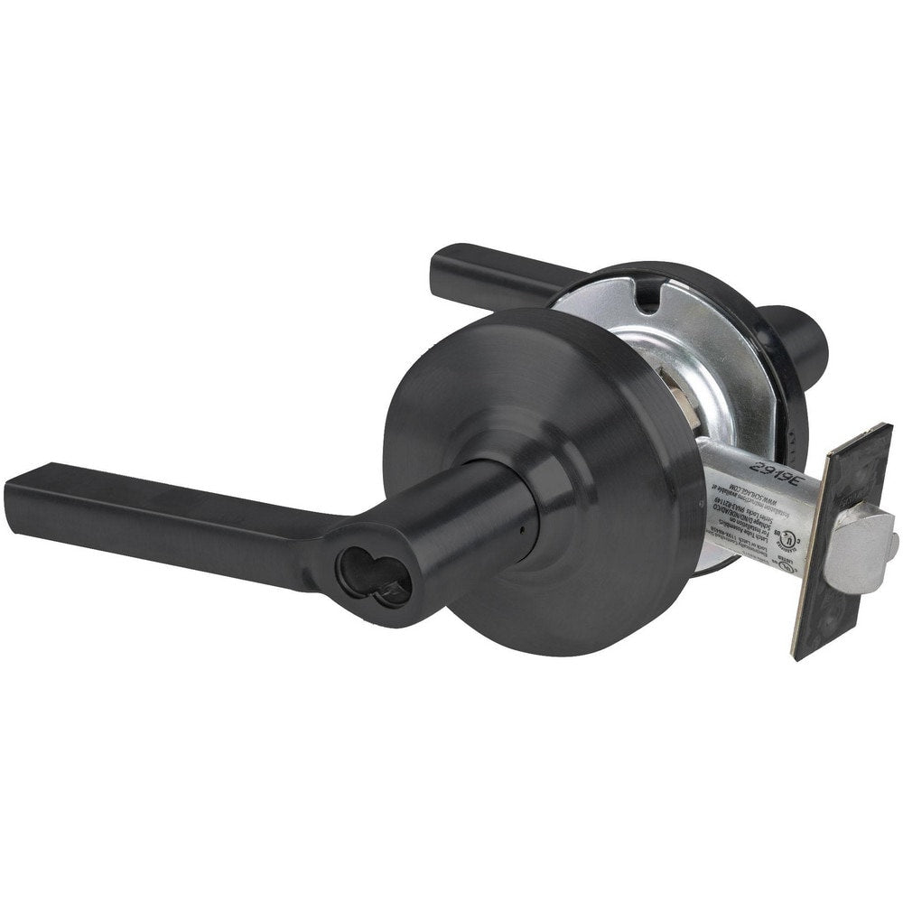 Lever Locksets; Lockset Type: Storeroom; Key Type: Keyed Different; Back Set: 2-3/4; Cylinder Type: Conventional; Material: Metal; Door Thickness: 1-5/8 - 2-1/8; Finish: Flat Black Coated