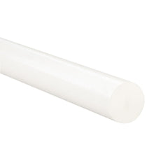 Plastic Rod: 48" Long, 1" Dia, Natural Color, Opaque, 5000 psi Tensile Strength