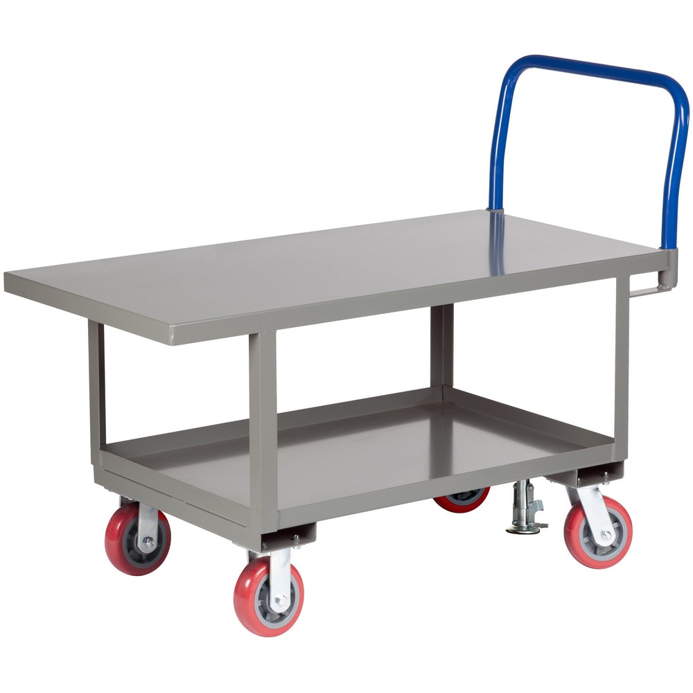 Work-Height Platform Truck with Lower Shelf: 26" High, 48" Long, 30" Wide