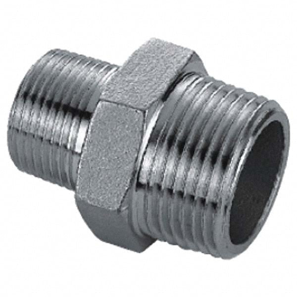 Stainless Steel Pipe Nipple: 3/4" x 1/4" Pipe, Grade 304