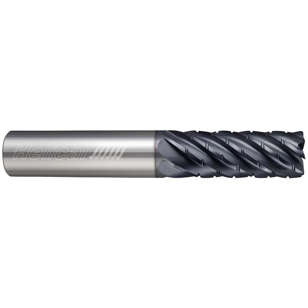 Corner Radius End Mill: 3/8" Dia, 3/4" LOC, 0.0300" Radius, 3 Flute, Solid Carbide