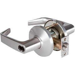 Lever Locksets; Lockset Type: Storeroom; Key Type: Keyed Different; Back Set: 2-3/4; Cylinder Type: Less Core; Material: Metal; Door Thickness: 1-3/4 to 2-1/4; Finish: Satin Chrome