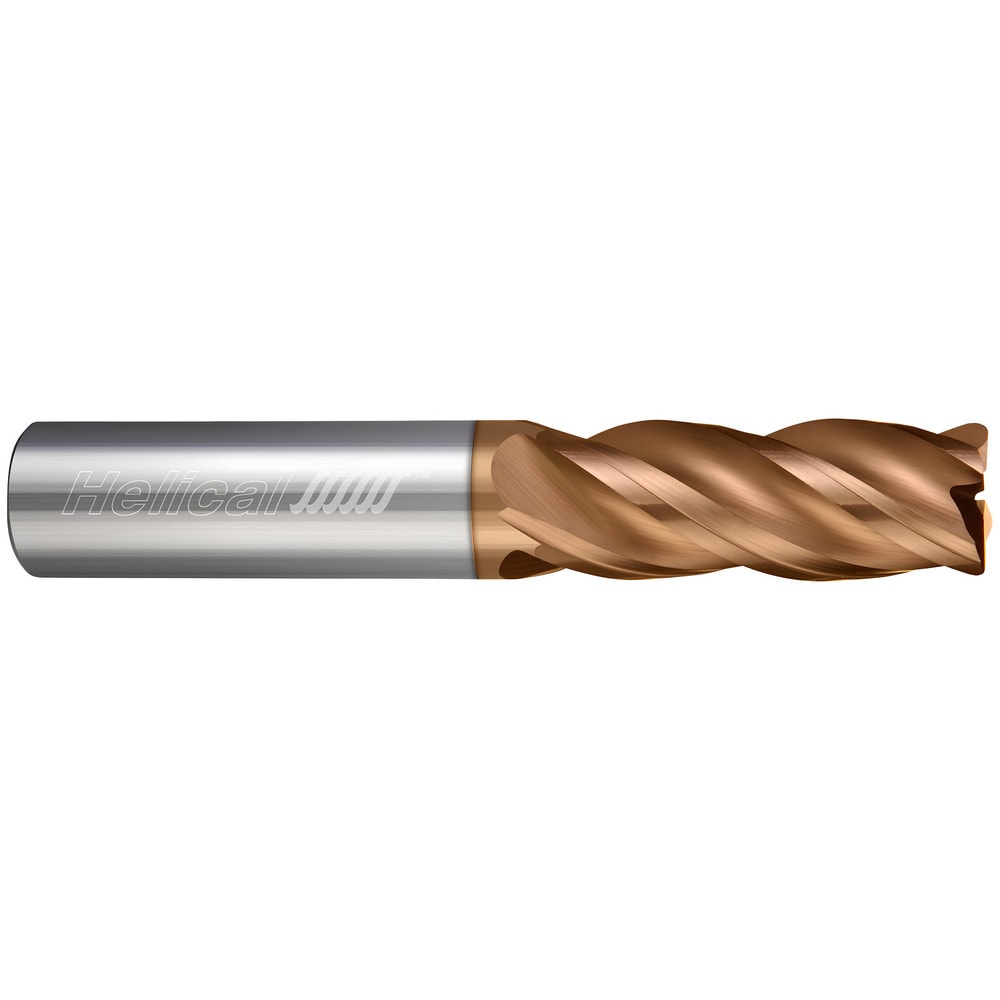 Corner Radius End Mill: 1/2" Dia, 2" LOC, 0.0300" Radius, 7 Flute, Solid Carbide