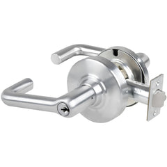 Lever Locksets; Lockset Type: Privacy; Key Type: Keyed Different; Back Set: 2-3/4; Cylinder Type: Non-Keyed; Material: Metal; Door Thickness: 1-5/8 - 2-1/8; Finish: Satin Chrome