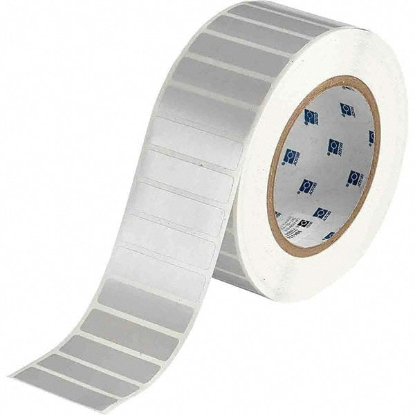 Label Maker Label: Light Gray, Polyester, 3,000 per Roll