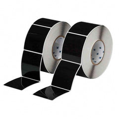 Label Maker Label: Black, Polyester, 250 per Roll