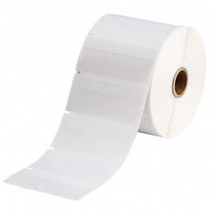 Label Maker Label: Clear & White, Vinyl, 5,000 per Roll