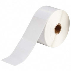 Label Maker Label: Clear & White, Vinyl, 500 per Roll