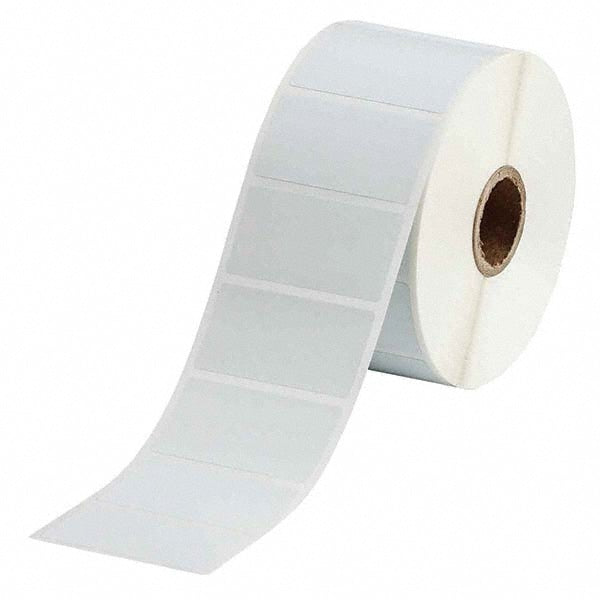 Label Maker Label: White, Polyester, 1,500 per Roll