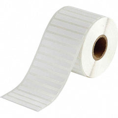 Label Maker Label: White, Polyester, 2,500 per Roll