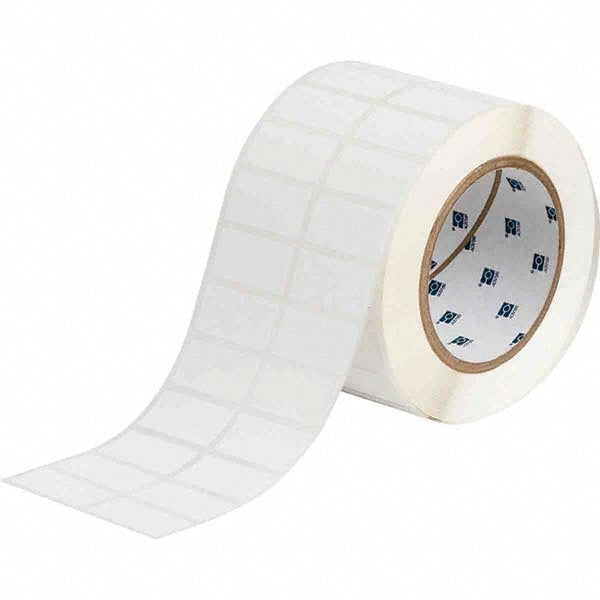 Label Maker Label: White, Polypropylene, 1-1/2" OAW, 3,000 per Roll