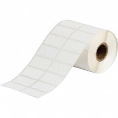 Label Maker Label: White, Polypropylene, 1-1/2" OAW, 1,500 per Roll