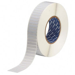 Label Maker Label: White, Polyimide, 1-1/4" OAW, 10,000 per Roll