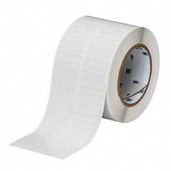 Label Maker Label: White, Polyimide, 1-1/2" OAW, 10,000 per Roll