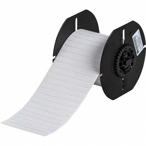 Label Maker Label: White, Polyester, 1/4" OAW, 15,000 per Roll