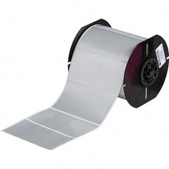 Label Maker Label: Silver, Metallized Polyester, 750 per Roll