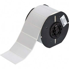 Label Maker Label: Light Gray, Metallized Polyester, 1,000 per Roll