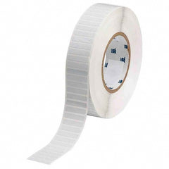 Label Maker Label: White, Polyimide, 1-1/4" OAW, 10,000 per Roll