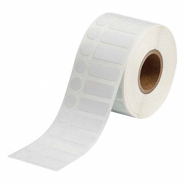 Label Maker Label: White, Polyester, 1,500 per Roll