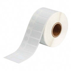 Label Maker Label: White, Polyester, 1,500 per Roll