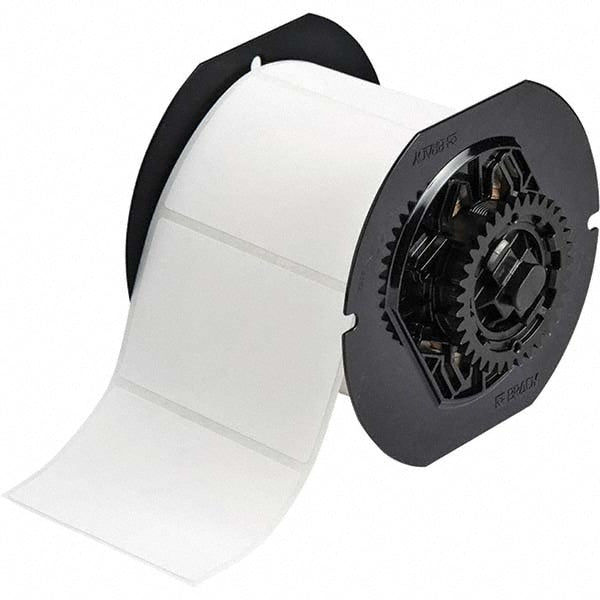 Label Maker Label: White, Polypropylene, 500 per Roll