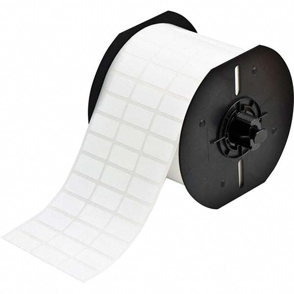 Label Maker Label: White, Polyester, 5,000 per Roll