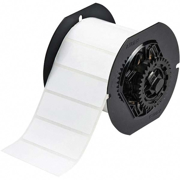 Label Maker Label: White, Polyester, 1,500 per Roll