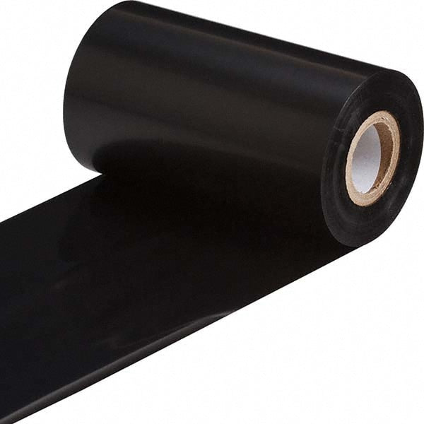 Printer Ribbon: 4.33" Wide, 984' Long, Black, Resin