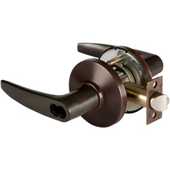 Lever Locksets; Lockset Type: Entrance; Key Type: Keyed Different; Back Set: 2-3/4; Cylinder Type: Less Core; Material: Metal; Door Thickness: 1-3/4 to 2-1/4; Finish: Oil-Rubbed Bronze