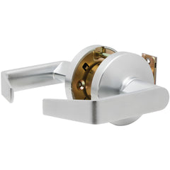 Lever Locksets; Lockset Type: Passage; Key Type: Keyed Different; Back Set: 2-3/4; Cylinder Type: Non-Keyed; Material: Metal; Door Thickness: 1-3/4 to 2-3/4; Finish: Satin Chrome