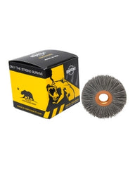 2″ Diameter × 1/2″ Width, 500 Grit, Silicon Carbide, 0.018″ Crimped Bristle, Wheel Brush