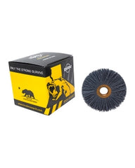 3 1/2″ Diameter × 3/4″ Width, 500 Grit, Silicon Carbide, 0.018″ Crimped Bristle, Wheel Brush