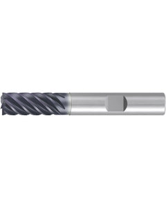 ‎Square End Mill; 5/8″ Dia. × 1-7/8″ LOC × 5/8″ Shank Dia. × 4″ OAL ; 6 FL ; Carbide ; AlCr