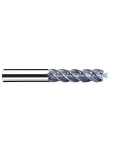‎3/16″ Cutting Dia. × 1/4″ Shank Dia. × 9/16″ LOC × 2-1/4″ OAL, 4 Flute, Carbide, Polychrom, Square Endmill, MB-NVDS