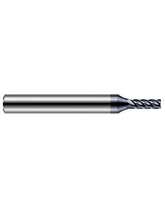 ‎1/16″ Cutting Dia. × 1/4″ Shank Size × 3/32″ LOC × 2-1/2″ OAL, 5 Flute, Carbide, AlTiN Nano, 0.01″ Corner Radius End Mill