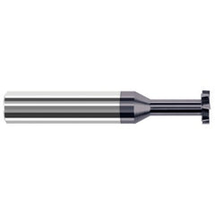 Keyseat Cutter, 5/32″ Dia. × 3/16″ Shank Dia. × 1/32″ CW × 2″ OAL, 6 Teeth, Carbide, Round Shank, AlTiN, Specialty Profiles